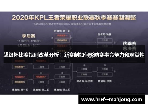 超级杯比赛规则改革分析：新赛制如何影响赛事竞争力和观赏性